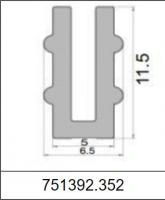 Профиль П-образный силиконовый 751392.352